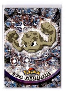 #74 Geodude - 1999 Topps TV Animation Series 1 Blue Label Regular - LP - POKEMON - Picture 1 of 2