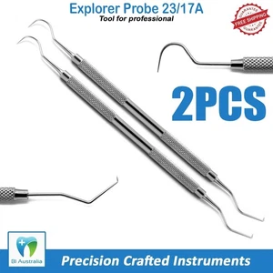 Herramienta raspador de dientes removedor de placa de cálculo sarro Dental Explorer 23/17A 2 un. - Imagen 1 de 4