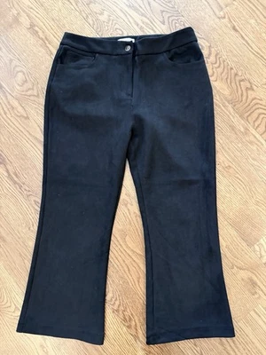 Брюки женские Nanette Lepore черные размер большой без застежек вырез ботинок вискозная смесь - Изображение 1 из 4