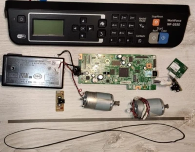 EPSON WF-2630 FORMATTER POWER MOTORE ENCODER STREEP DISPLAY 1A654W CE36 1799796 - Immagine 1 di 2