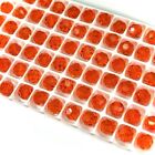 Perles de cristal rondes tchèques authentiques 8 mm jacinthe orange 72 pièces