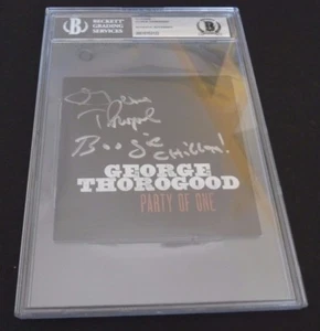 George Thorogood Autographed Signed CD Cover W/ Lyrics Beckett Certified - Picture 1 of 4