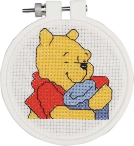 Janlynn Mini Counted Cross Stitch Kit- Pooh's Hunny - Picture 1 of 1