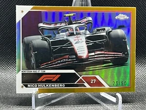 2023 Topps Chrome Formula 1 NICO HULKENBERG GOLD REFRACTOR 25/50 #120 - Picture 1 of 2