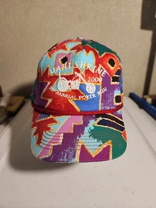 Vintage  Trucker Hat Mahi Shrine 2nd Annual Poker Run San Sun Hats - Picture 1 of 8