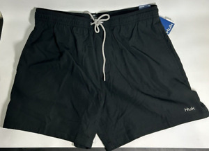 Huk Men’s Pursuit Volley Shorts Above The Knee 5’5 Inseam Black Size XL