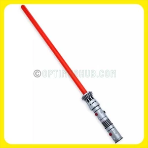 Star Wars: Die dunkle Bedrohung Darth Maul LICHTSCHWERT Spielzeug ROTER Griff Doppelfähigkeit!! - Bild 1 von 16