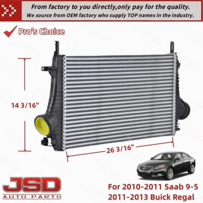13241751 Turbo Intercooler Enfriador Carga Aire Fit 2010-2013 Buick Regal Saab 9-5  Foto 1 de 4