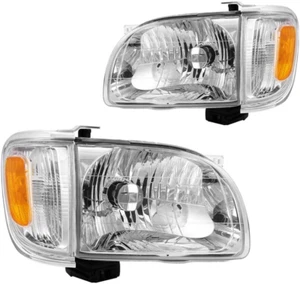 Juego de montaje de faros par, compatible con faros Tacoma 2001-2004 cromados - Imagen 1 de 7
