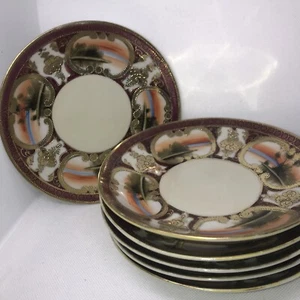 "Juego de 6 platos decorativos de China hechos en Japón SHOFU vintage ~ 6 1/4""" - Imagen 1 de 11