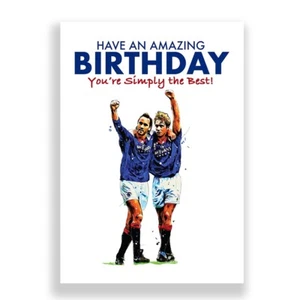 RANGERS BIRTHDAY CARD | ALLY MCCOIST | MARK HATELY BIRTHDAY CARD - Picture 1 of 3
