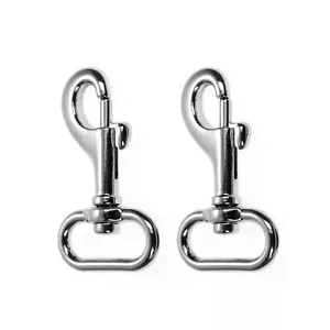2er Set Karabiner-Haken mit Drehgelenk für Hundeleine, robuster legierter Stahl - Bild 1 von 4