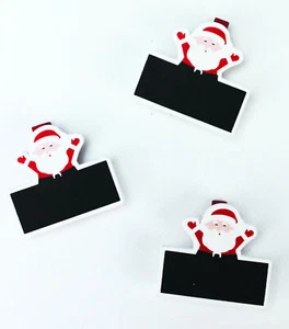 Wäscheklammer Weihnachtsmann Schiefertafel 4,5 cm 3 Stück - Bild 1 von 1