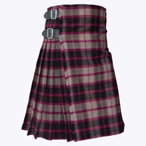 Schottischer Macpherson Jagd moderner Tartan Kilt Herren handgefertigt traditionell 8 Yard - Bild 1 von 3