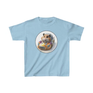 US Kids - Hamster in Nascar race car - Kids Heavy Cotton Tee - 7Y to 14Y - Picture 1 of 29
