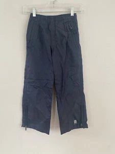Lands' End Kids Unisex Size L 6X-7 Navy Blue Waterproof Rain Pants - Picture 1 of 6