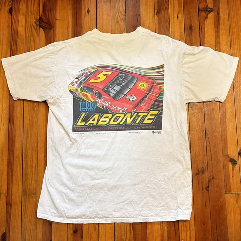 Vintage 90s NASCAR T-Shirt Terry Labonte 1996 Winston Cup champion Made In USA Cover