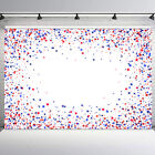 10x8ft Red Stars 4th of July Veterans Patriotic Vinyl Backdrop Photo Background