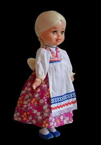 1980 URSS Rusia soviética Lenigrushka fábrica plástico POPULAR muñeca rubia DASHENKA - Imagen 1 de 9