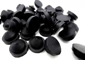 Almohadilla de vástago de ojal de goma push-into se adapta a materiales de panel de 1/4", orificio de 1/16" de espesor - Imagen 1 de 12