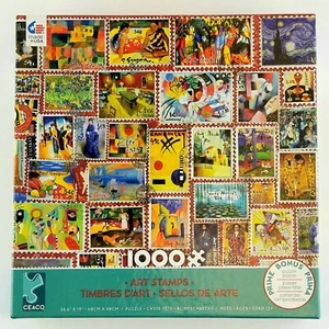 1000 Piece Jigsaw Puzzle Postage Classic Ceaco New Stamp Collector 26.6” x 19” - Picture 1 of 4