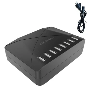 USB Charger Station, 5A 2.4A 8-Port Desktop Charging Station for Multiple Device - Image 1 of 4