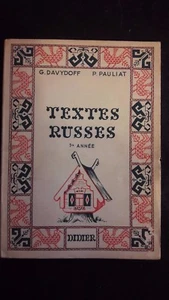 Davydoff Pauliat: Textes Russes. Paris 1954 - Imagen 1 de 1