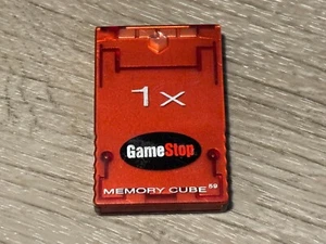 Nintendo Gamecube Game Stop 1X Tarjeta de Memoria Roja Auténtica Oficial - Imagen 1 de 1