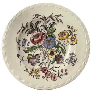Vernon Kilns May Flower Dessert Plates 6.5 inches Handpainted Made in USA - Picture 1 of 2