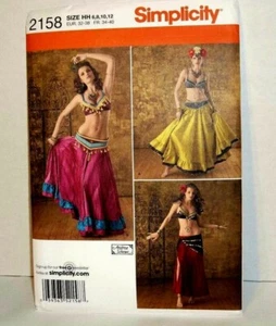 NEW  Simplicity  Pattern  2158 ~ Belly  dancer ~  Gypsy  ~ Costume ~ Sz 6-12 - Picture 1 of 1