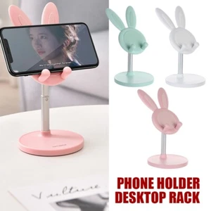 Universal Cute Bunny Phone Holder Desktop Rack Tablet Mobile Phone Stand Holder - Photo 1 sur 12