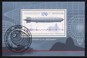 République Fédérale Bloc 69 Jour Le Timbre 2007 Zeppelin, Ersttagstempel Berlin - Imagen 1 de 1
