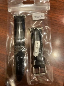 Cinturino Apple Watch in pelle con motivo nodo di bambù vera pelle bovina 38/40/41 mm - Foto 1 di 4