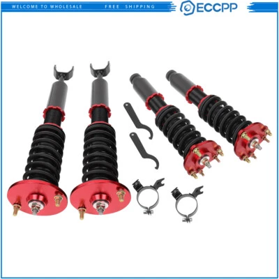 Suspension Kits Coilovers For 1992-2001 Honda Prelude Struts Adjustable Height - Image 1 of 4