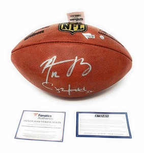 aaron rodgers autographed football
