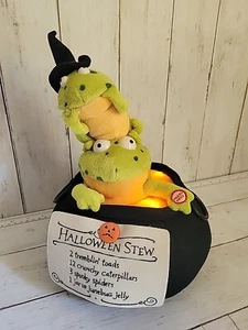 TREMBLING TOADS Halloween Decoration HALLMARK Cauldron Singing Frogs - Picture 1 of 9