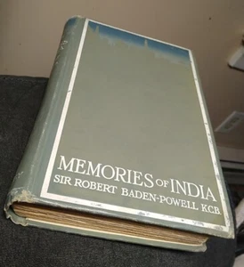 Memories of India Sir Baden-Powell Antique Book w/ Rare Color Art Plates Prints - Bild 1 von 6