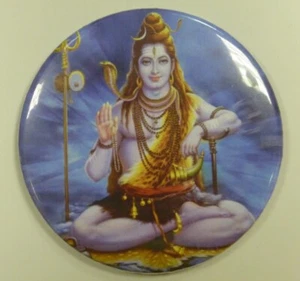 Hindu God Round Magnet - 5.5cm - Lord Shiva (MG1) - Picture 1 of 1