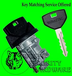 Chrysler Dodge Jeep OEM Ignition Key Switch Lock Cylinder 703718 W/ 2 Keys - Foto 1 di 2