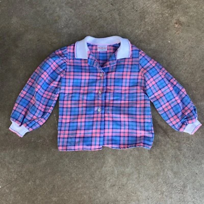 Franela a Cuadros Health-Tex Vintage Hecha en EE. UU. Talla 4t Foto 1 de 4