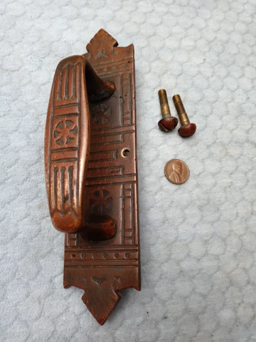 Eastlake Door Handles Pulls Bronze Cover