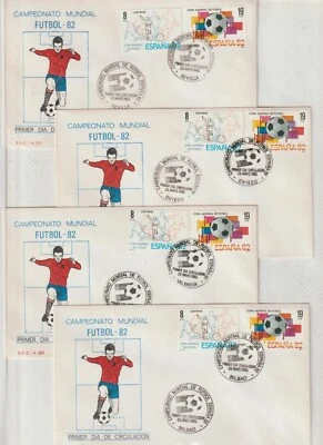 Mundial Futbol España 82 13 sobres 1º Día Ciudades Sede año 1980 (GS-409) - Imagen 1 de 4