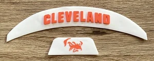 CLEVELAND BROWNS WHITE Front & Rear 3D Bumpers Riddell F/S Speed Flex Helmet - Picture 1 of 1
