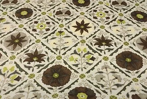 BRAEMORE JIYA STRASS SUZANI FLORAL FLIESE MÖBELSTOFF YARD 54 ZOLL W - Bild 1 von 5