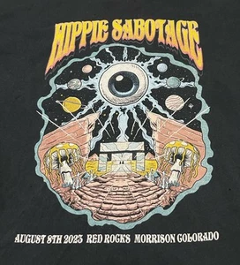 Hippie Sabotage T-Shirt EDM 2023 Red Rocks Colorado Rave Festival Electronic XXL - Picture 1 of 7