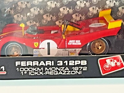 1972 BRUMM Red Ferrari 312PB, 1000KM Monza, ICKX Raggazoni  w case - Image 1 of 4
