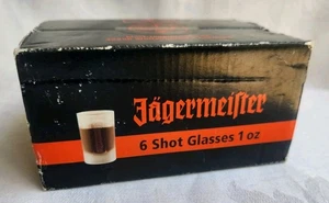 5er Set Jägermeister mattiert 1 Unze geprägtes Logo Schnapsgläser Jägermeister - Bild 1 von 3