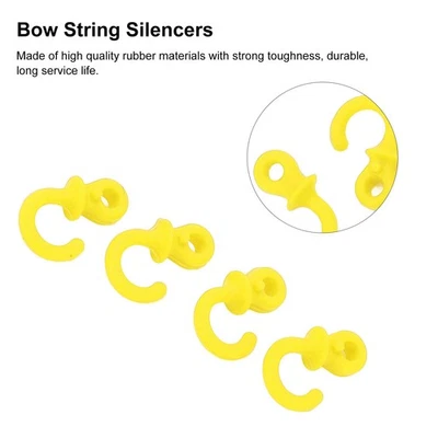 Hot 4Pcs Archery Bow String Silencers Monkey Tail Compound Bow String Stabilizer - Image 1 of 4