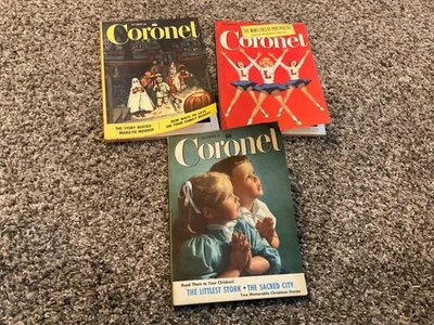 Vintage  (3) Coronet Magazines -1952- Oct, Nov& Dec- Marilyn Monroe Foto 1 de 4