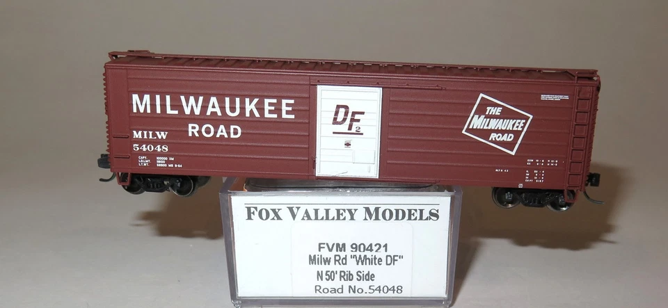 Fox Valley Models 90421 Milwaukee Road 50' Box Car - N-Scale - NEW - Image 1 of 1